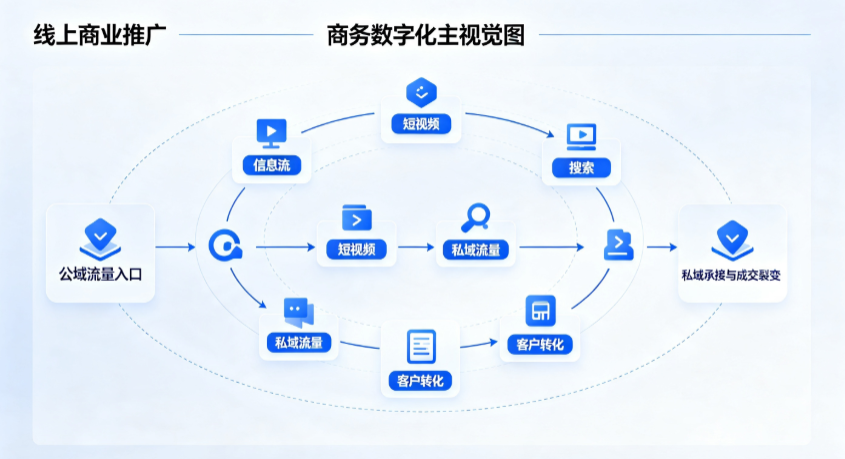 哈尔滨线上商业推广怎么做？全域流量闭环搭建与低成本转化实战指南